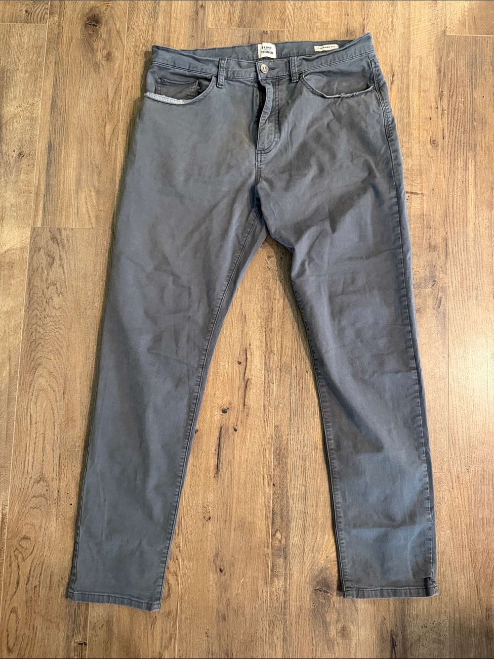 Men's Slim Jeans in Slate Blue - Unbranded